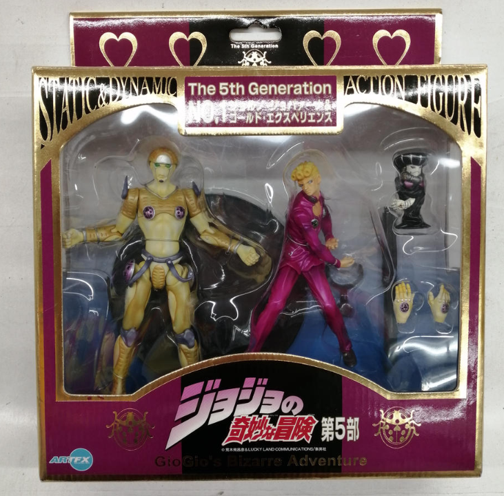 Kotobukiya ArtFx JoJo's Bizarre Adventure Static & Dynamic The 5th Generation No 1 Giorno Giovanna & Golden Experience Action Figure
