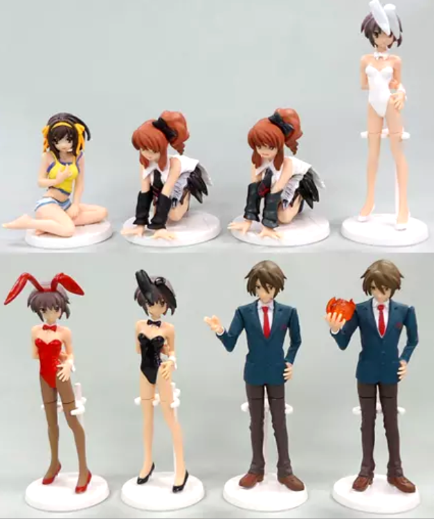 Bandai HGIF The Melancholy of Haruhi Suzumiya Gashapon Part 5 5+3 Secret 8 Figure Set