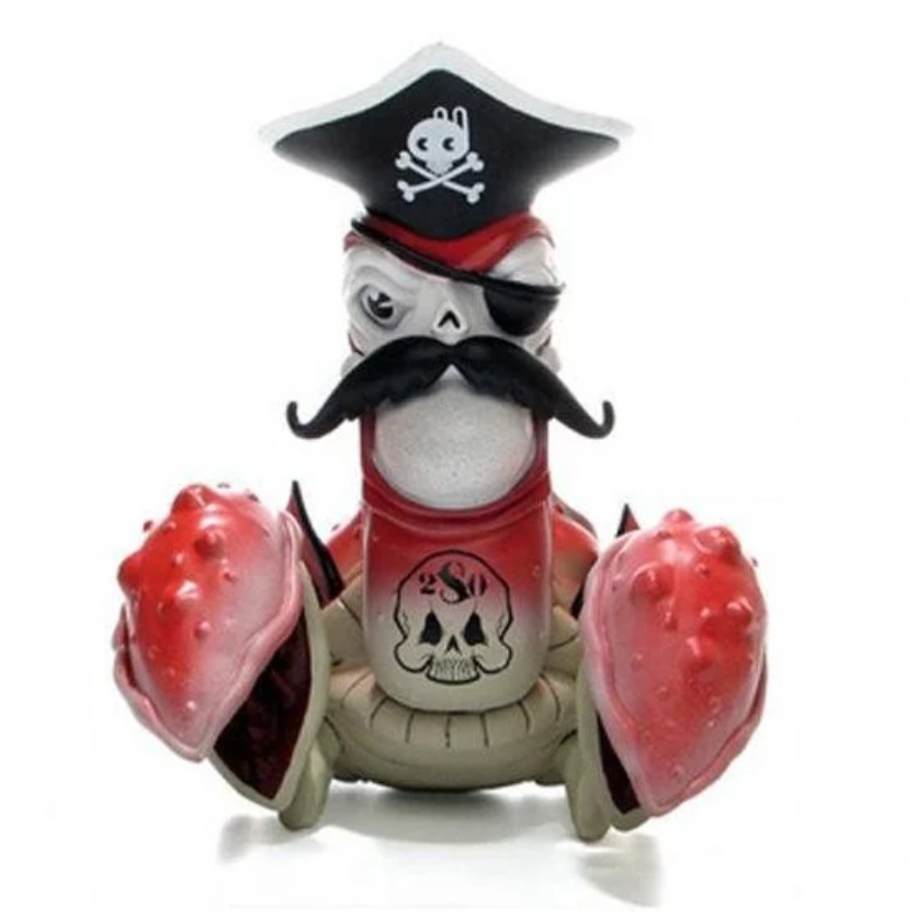 Strangeco 2008 Greg Craola Simkins Cap'n Rotnclaw Red ver 7" Trading Figure