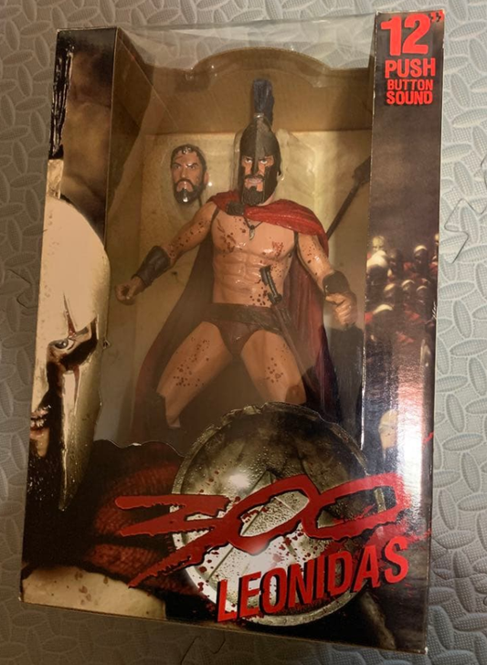 Neca 300 King Leonidas 12" Push Button Sound Action Figure