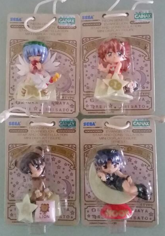 Sega Neon Genesis Evangelion Star And Constellation Mini Display Zodiac Vol 4 4 Trading Figure Set