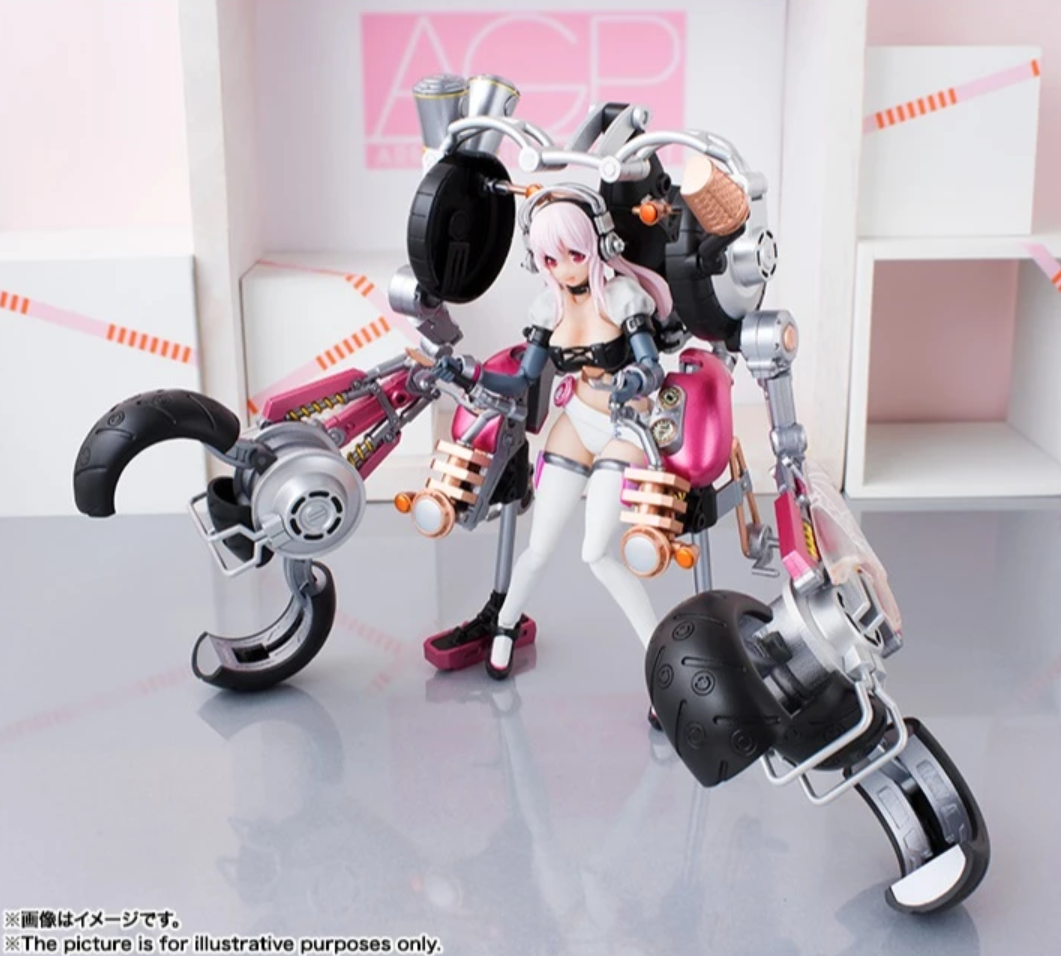 Bandai AGP Armor Girls Project Nitro Super Sonico with Super Bike Robo 10th Anniversary ver Action Figure