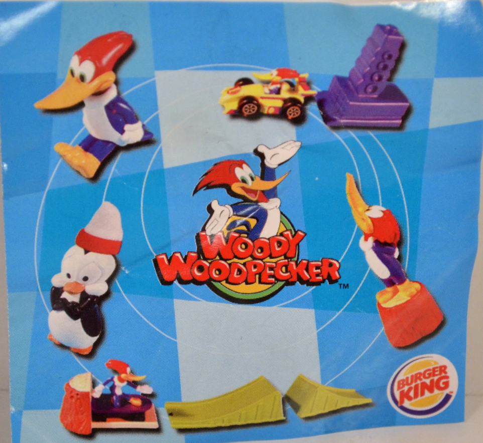 Burger King 2000 Woody Woodpecker 5 Action Figure Set