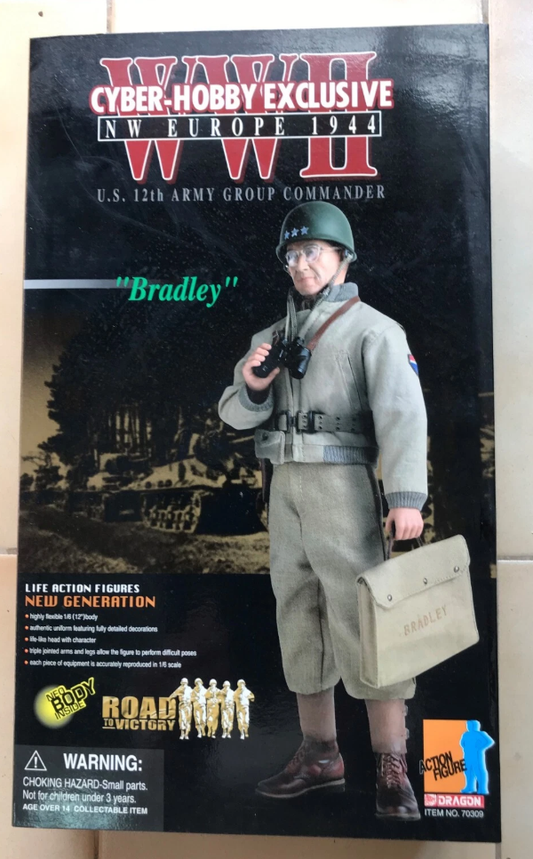 Dragon 12" 1/6 WWII Northwest Europe 1944 U.S. 12th Army Group Commander Bradley Action Figure