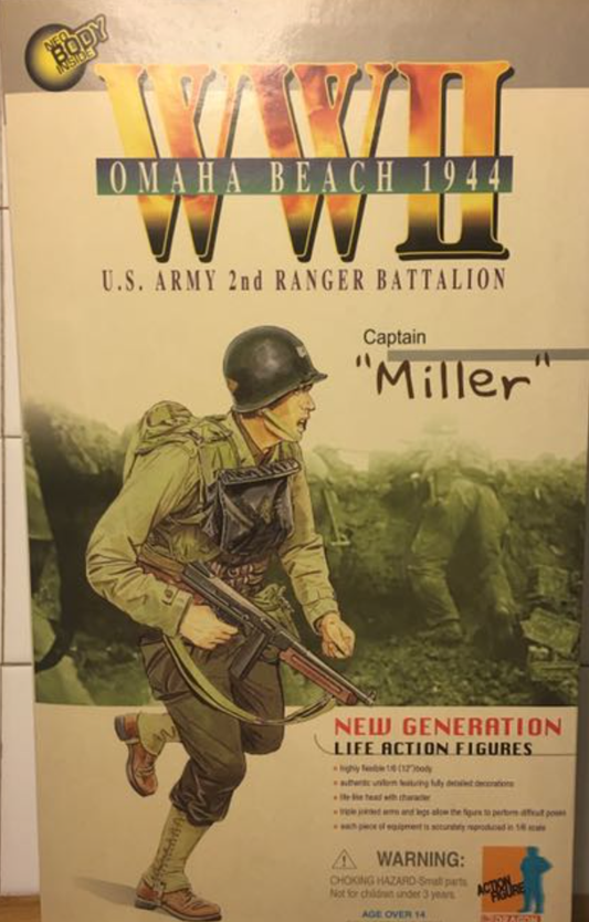 Dragon 1/6 12" WWII Omaha Beach 1944 U.S. Army 2nd Ranger Battalion Captain Miller Action Figure