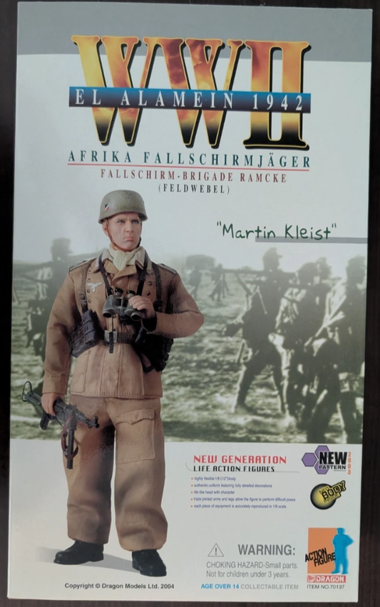 Dragon 1/6 12" WWII EL Alamein 1942 Afrika Fallschirmjager Martin Kleist Action Figure
