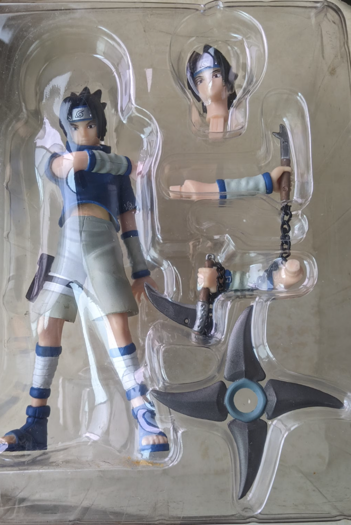 Megahouse 2006 Naruto Collective File DX 6" Sasuke Action Figure