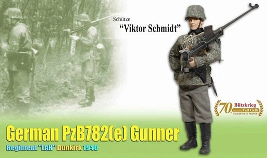 Dragon 12" 1/6 WWII Dunkirk 1940 German PzB782(e) Gunner Schutze Viktor Schmidt Action Figure