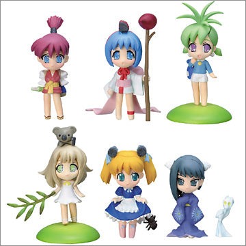 Yujin Binchotan Gashapon Part 1 6 Collection Figure Set