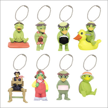 Yujin How to Keep a Kappa Gashapon 8 Mascot Strap Collection Figure Set