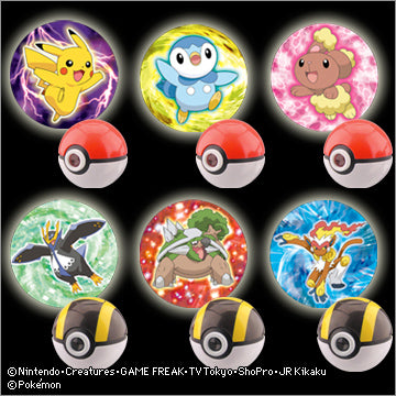 Takara Tomy Pokemon Pocket Monster Gashapon Projector Light Part 2 6 Collection Figure Set