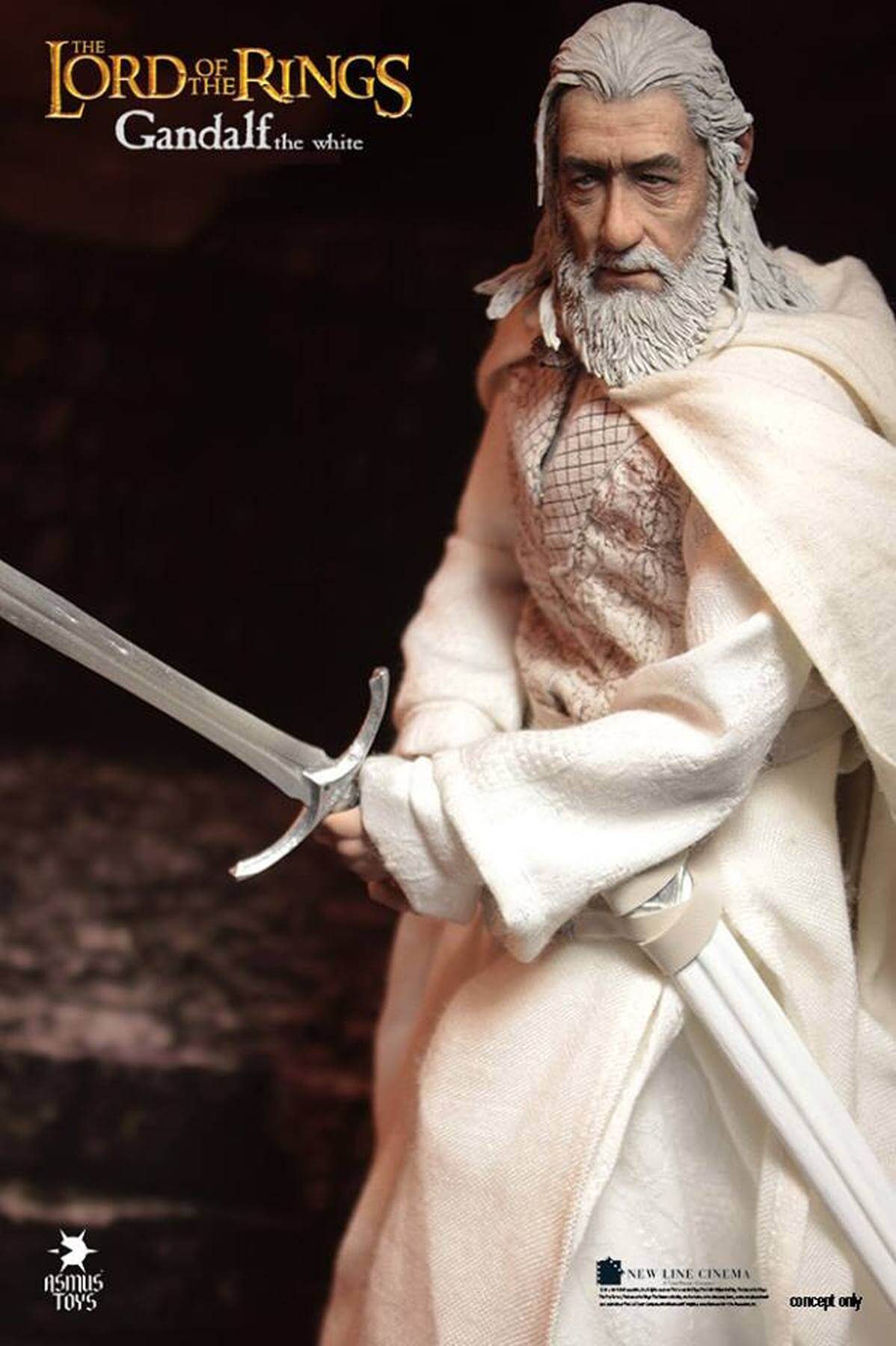 Asmus Toys 1/6 12" Heroes of Middle-Earth The Lord Of The Rings Gandolf The White Action Figure