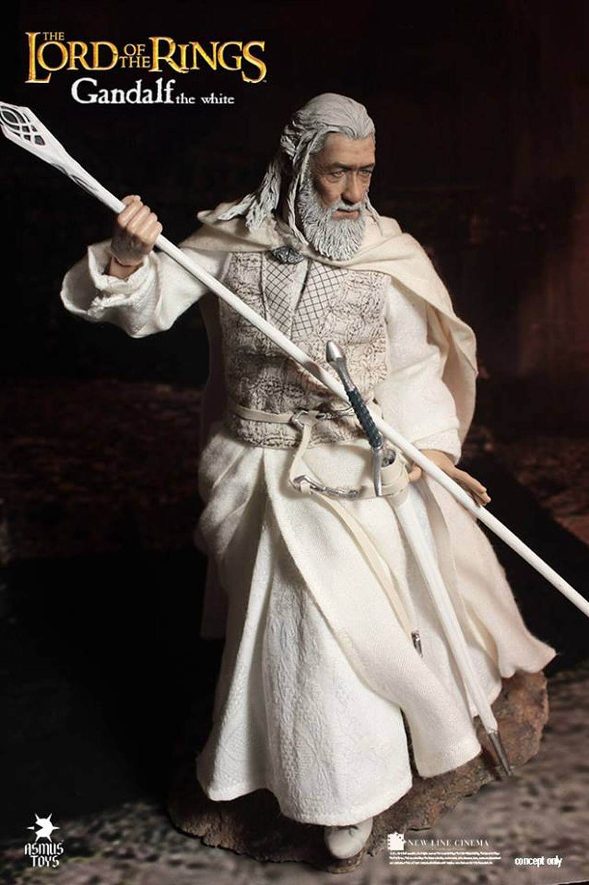 Asmus Toys 1/6 12" Heroes of Middle-Earth The Lord Of The Rings Gandolf The White Action Figure