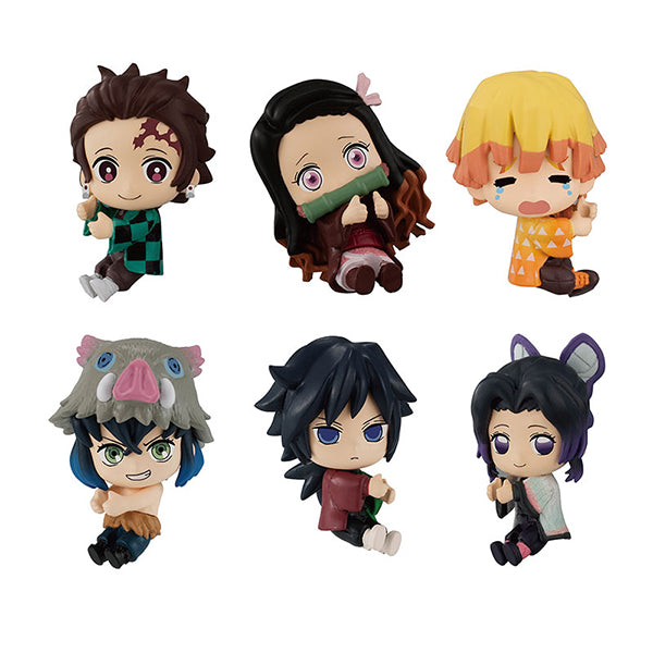 Bandai Hugcot Gashapon Demon Slayer Kimetsu No Yaiba Part 1 6 Collection Figure Set