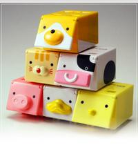 Takara Cubee Stackable Musical Cube 6 Trading Figure Set