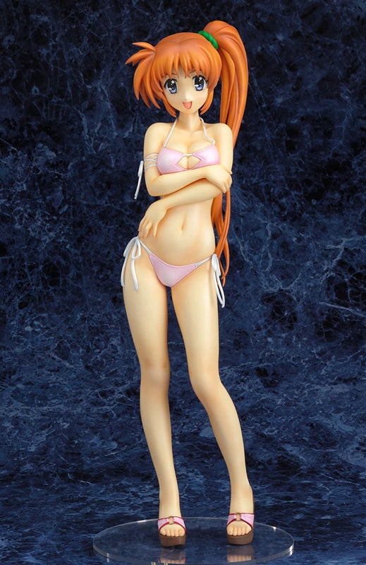 Gift 1/4 Magical Girl Lyrical Nanoha StrikerS Nanoha Takamachi Swimsuit Bikini ver PVC Figure