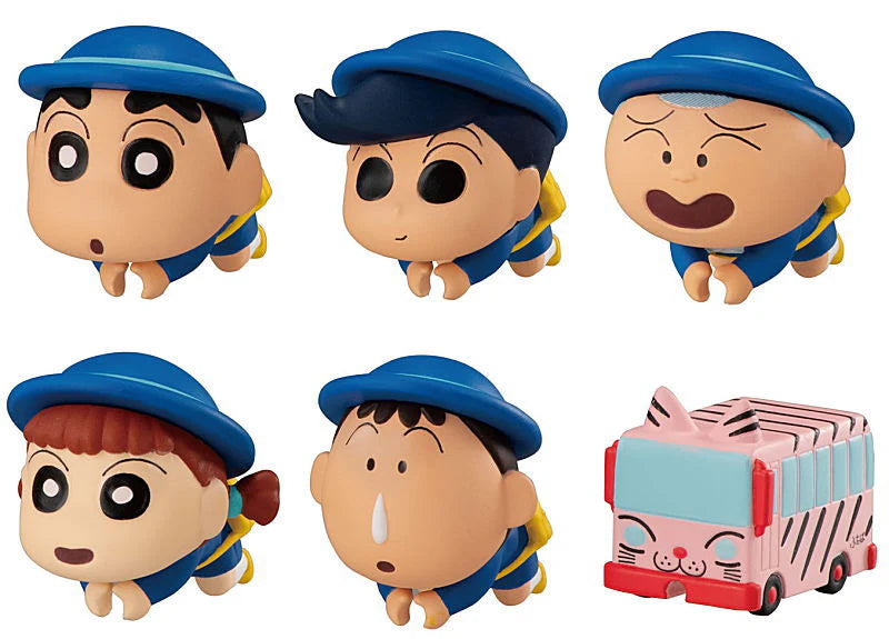 Bandai Hugcot Gashapon Crayon Shin Chan Part 4 6 Collection Figure Set