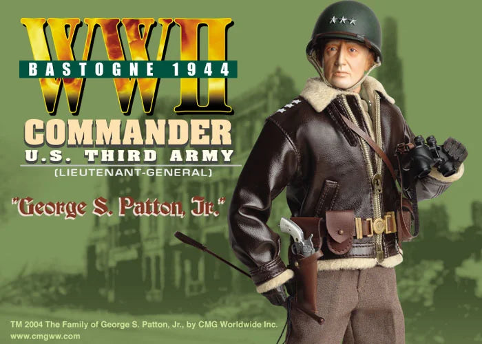 Dragon 12" 1/6 WWII Bastogne 1944 Commander U.S. Third Army George S. Patton Jr. Action Figure