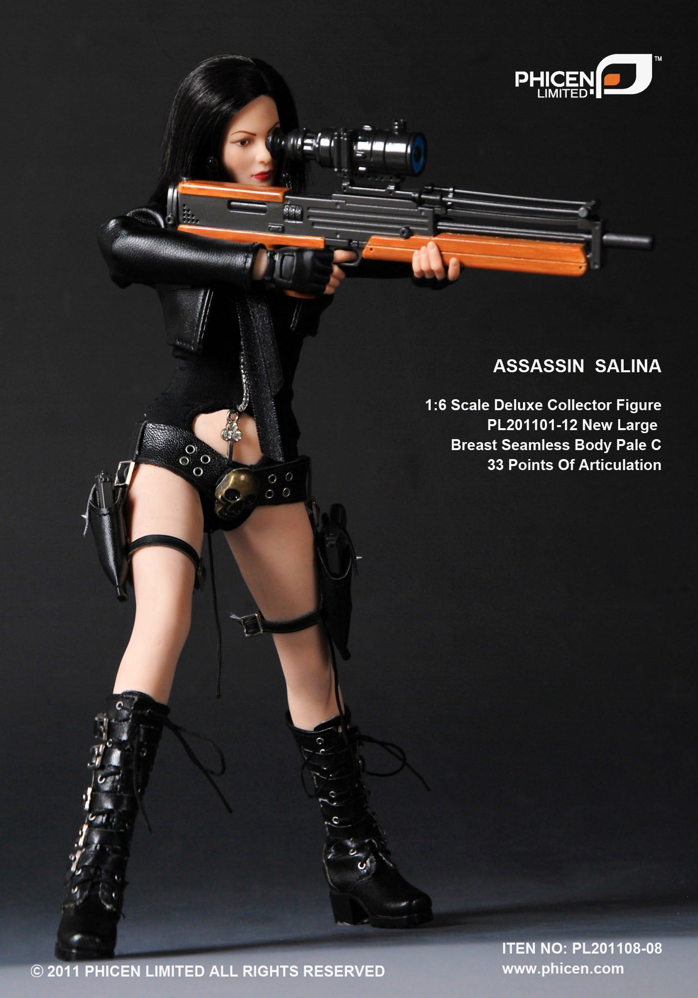 Phicen 1/6 12" PL201101-12 Assassin Salina Action Figure