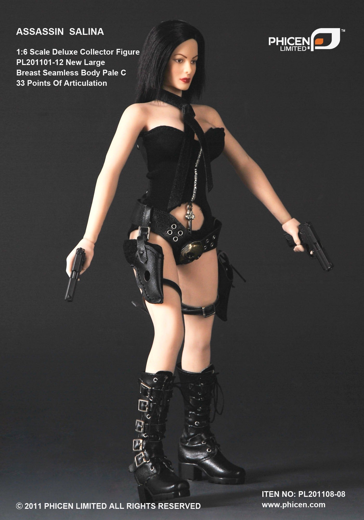 Phicen 1/6 12" PL201101-12 Assassin Salina Action Figure