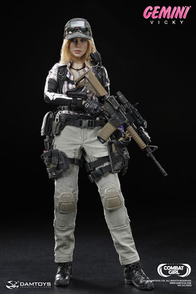 DamToys 1/6 12" Combat Girl Series Gemini Vicky Action Figure