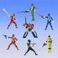 Bandai Power Rangers Engine Sentai Go-Onger Gashapon Full Color 7 Collection Figure Set