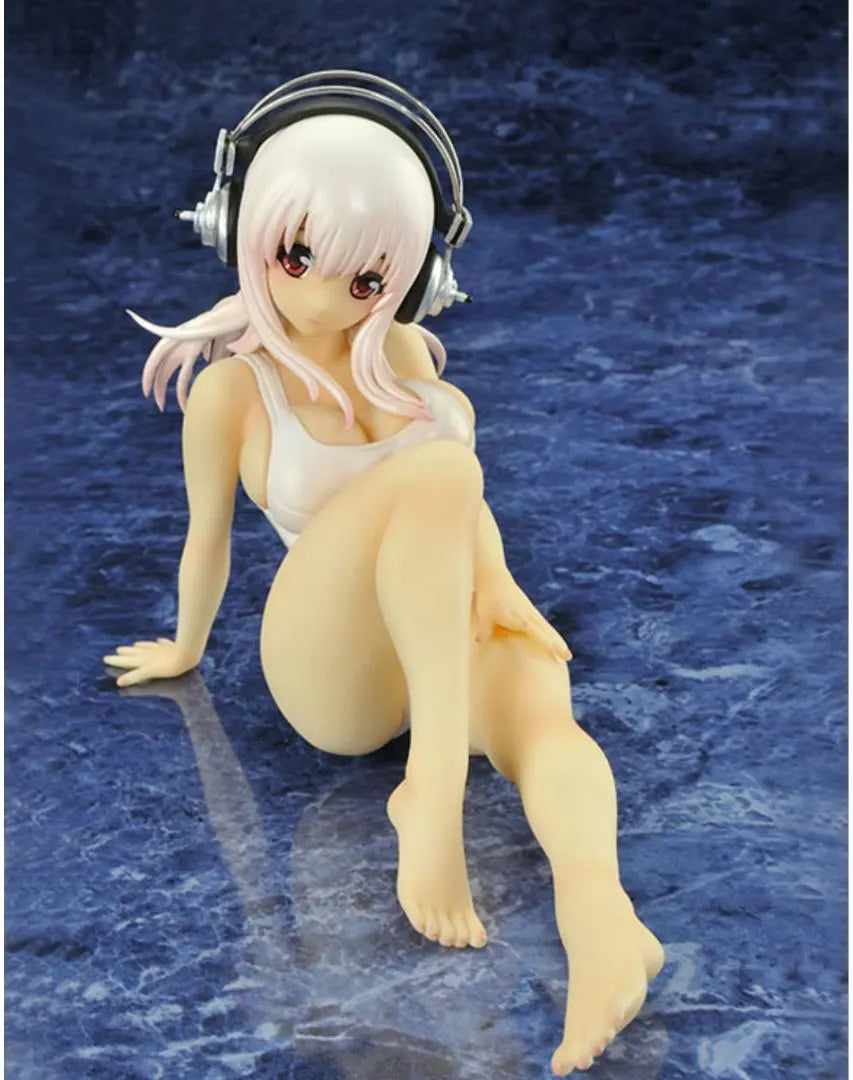 Beat 1/6 Nitro Super Sonico School Swimsuit White ver PVC Figure