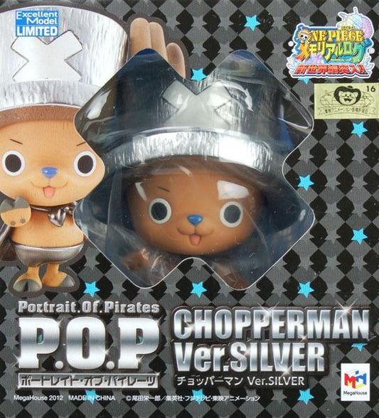 Megahouse 1/8 One Piece Excellent Model Portrait of Pirates POP Chopper Man Silver ver Pvc Figure