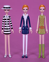 Medicom Toy 2004 Twiggy Collection No 001 002 003 Little Twiggy 3 4" Trading Figure Set