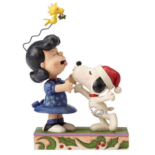 Enesco 4052720 Jim Shore The Peanuts Snoopy Mistletoe Mischief Collection Figure