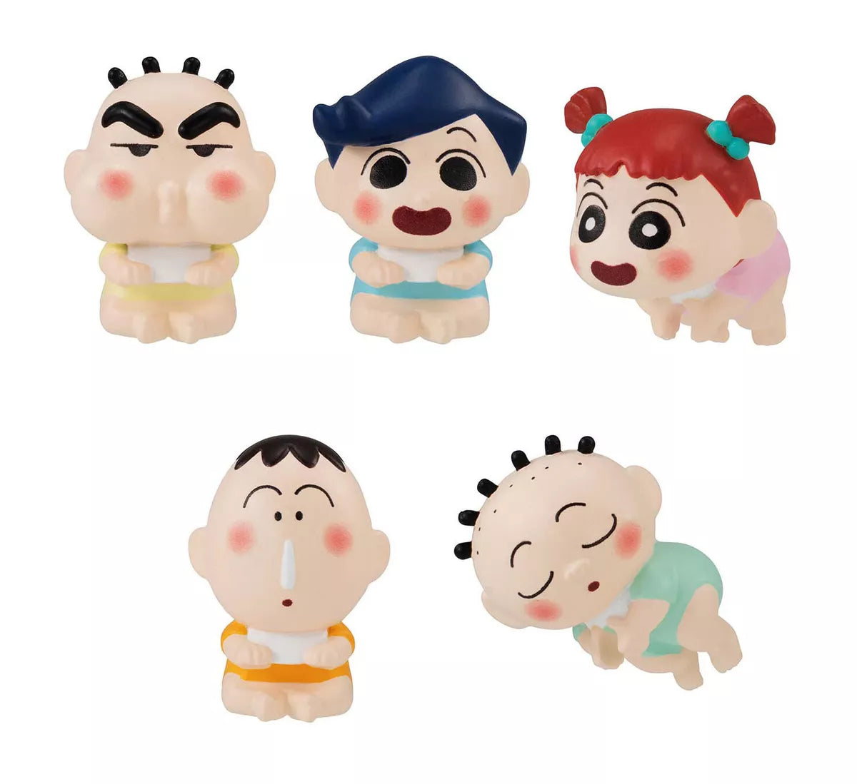 Bandai Hugcot Gashapon Crayon Shin Chan Part 6 5 Collection Figure Set