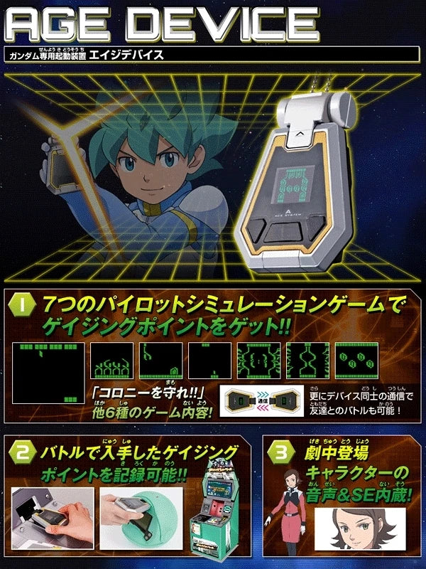 Bandai 2011 Gundam Age Divice Digital Handheld Play Game Figure