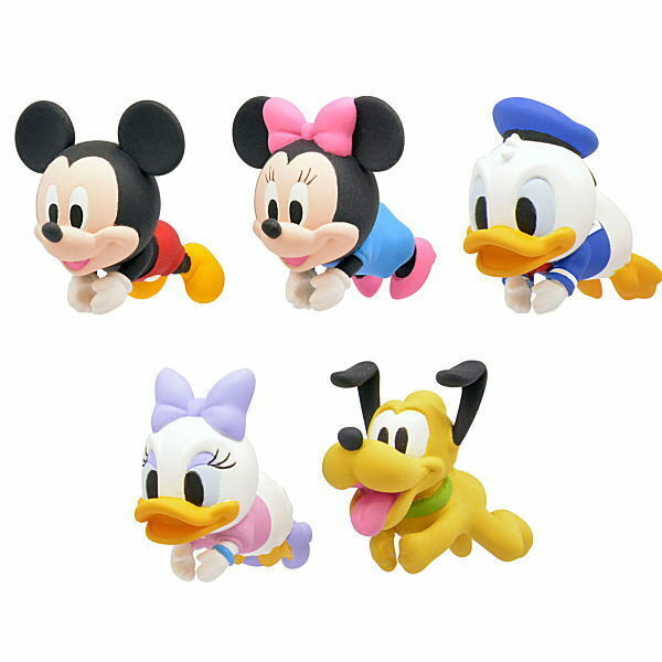 Bandai Hugcot Gashapon Disney Friends 5 Collection Figure Set