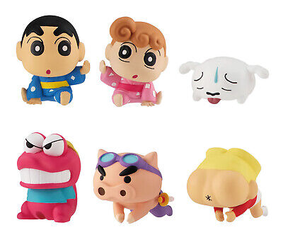 Bandai Hugcot Gashapon Crayon Shin Chan Part 5 6 Collection Figure Set