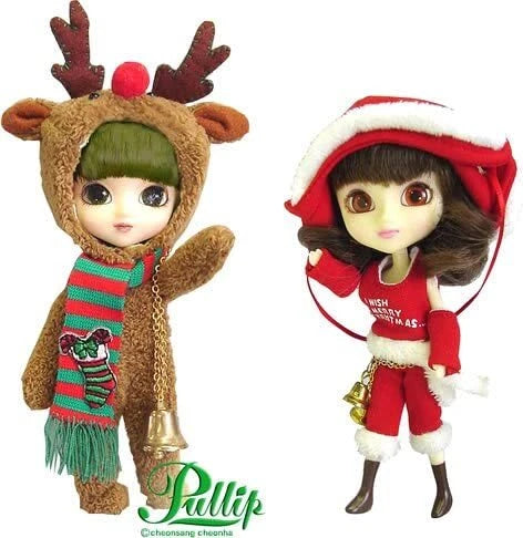 Jun Planning Little Pullip Christmas Carol & Rudolph Doll 5" Action Figure