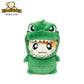 San-ei Boeki Hamtaro And Hamster Friends x Godzilla Hamtaro Kun Green ver 5" Plush Doll Figure