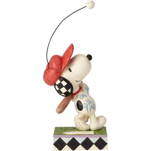 Enesco 4059433 Jim Shore The Peanuts Snoopy Beagle at Bat Collection Figure