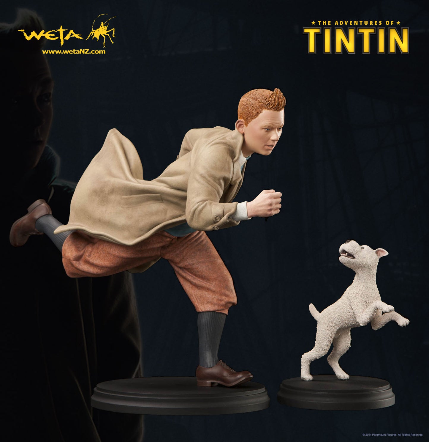 Weta Workshop 1/6 The Adventures of Tintin The Secret of the Unicorn Tintin & Snowy Resin Trading Figure