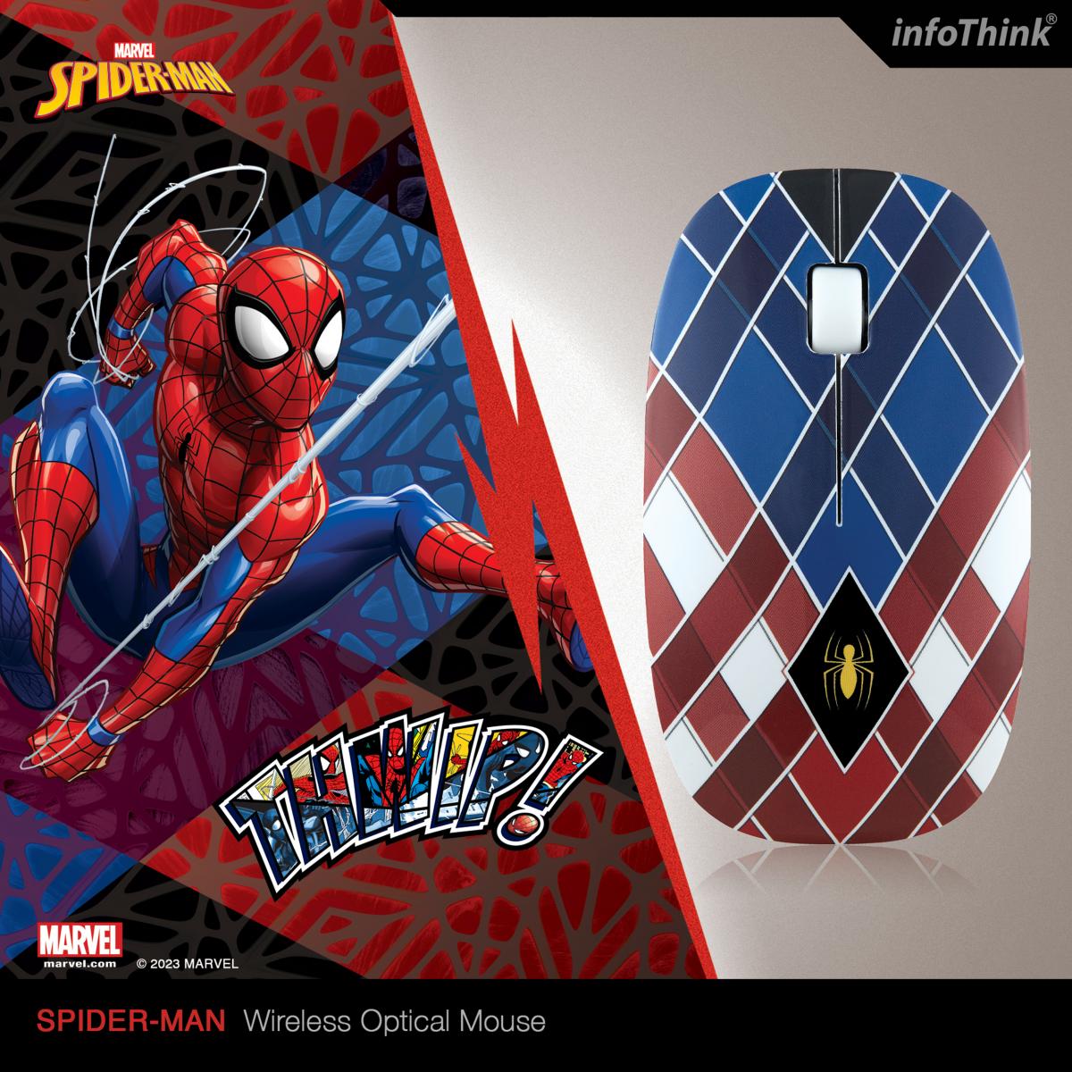 Infothink Marvel Spider-Man Wireless Optical Mouse
