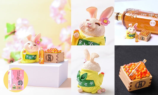 Gekkeikan x Asakuma Toshio Limited Animal Life Rabbit Year Plum Wine ver Trading Figure