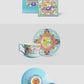 The Peanuts Snoopy Taiwan Kebuke Limited Ceramics Porcelain Tea Cup & Plate Set