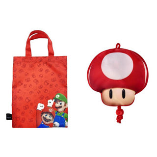 Nintendo The Super Mario Bros Movie Taiwan Family Mart Limited Folding Plastic Tote Bag Mushroom ver