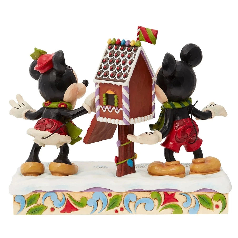 Enesco Jim Shore Disney Traditions Mickey & Minnie Mouse Letters to Santa 7" Collection Figure