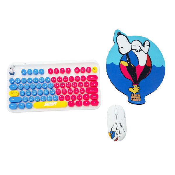 Peanuts Snoopy & Friends meets Arts Taiwan Cosmed Limited Keyboard & Mouse & Pad Set