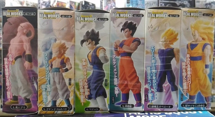 Bandai Dragon Ball Z DBZ Real Works Majin Boo Buu Edition 6 Trading Collection Figure Set