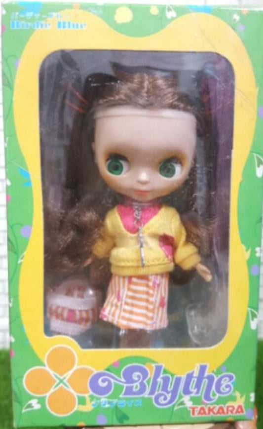 Takara Petite Blythe PBL TRU EX04 Toys R Us Exclusive Birdie Blue Action Doll Figure Used