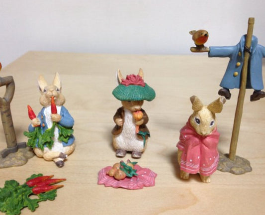 Bandai The World Of Peter Rabbit Collection Blue Box Ver 3 Figure Set Used