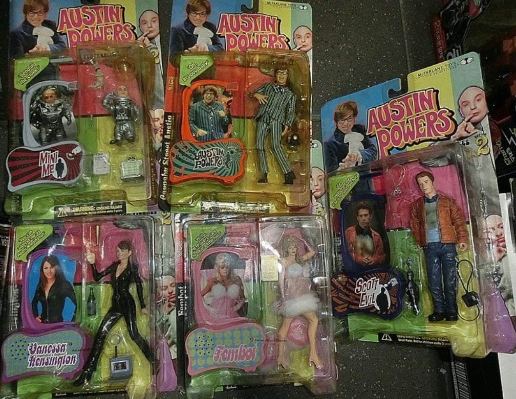 Mcfarlane Toys Austin Powers 5 Trading Figure Set