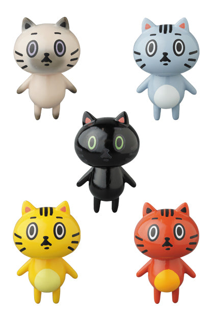 Medicom Toy VAG Vinyl Artist Gacha Gashapon Series 8 Baketan Blog Zodiac Cat 5 2" Figure Set