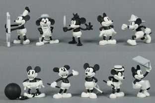 Medicom Toy Disney Mickey Mouse Mania Series 1 10 Trading Figure Set